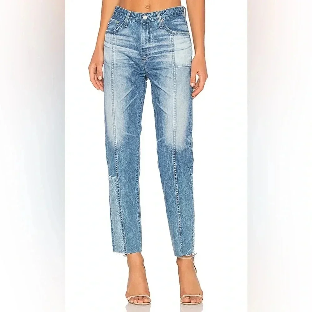 AG Phoebe Vintage High Waist Tapered Straight Leg Jeans 18 Years Vaulted 28